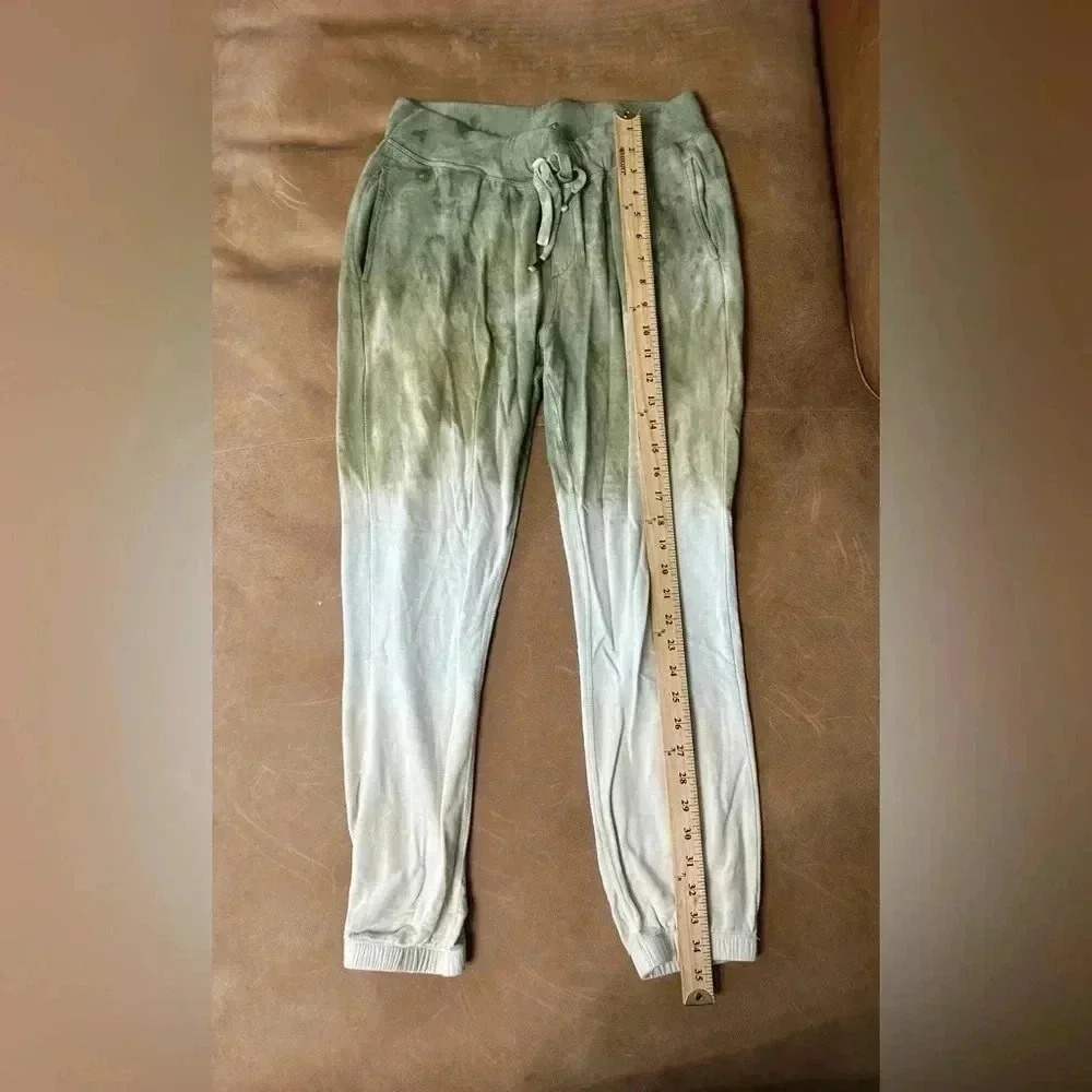 Young Fabulous and Broke Juliette Green Ombré Tie Dye Joggers Size Medium - Picture 4 of 12